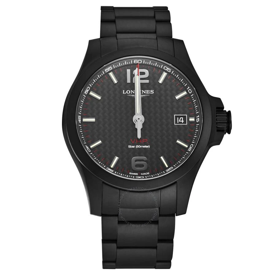 Longines Conquest Quartz Black Dial Men's Watch L3.728.2.66.6 1