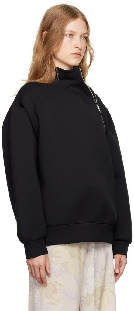Dries Van Noten Black Asymmetric Zip Sweatshirt 2