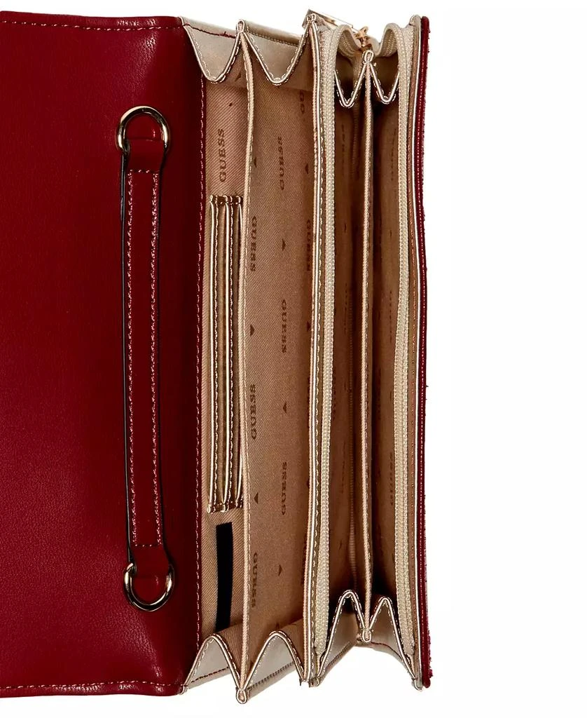 GUESS Glimmer Velvet Flap Clutch, Created For Macy's 4