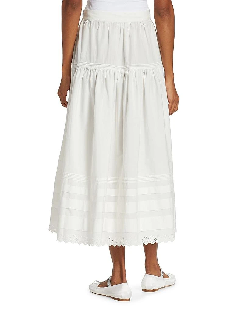 DÔEN Sebastiane Tiered Cotton Maxi Skirt 5