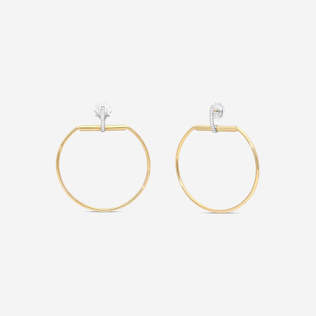 Roberto Coin Roberto Coin Classic Parisienne 18K Yellow & White Gold Diamond Drop Earrings 8882387AJERX