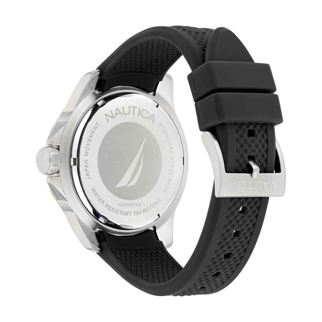 Nautica Mens Koh May Bay 3-Hand Silicone Watch 2