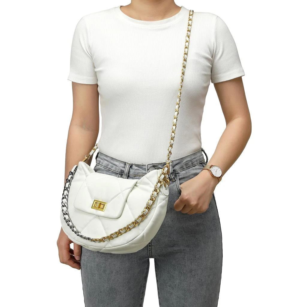 Tiffany & Fred Paris Quilted Sheepskin Leather Crossbody/Shoulder bag 4