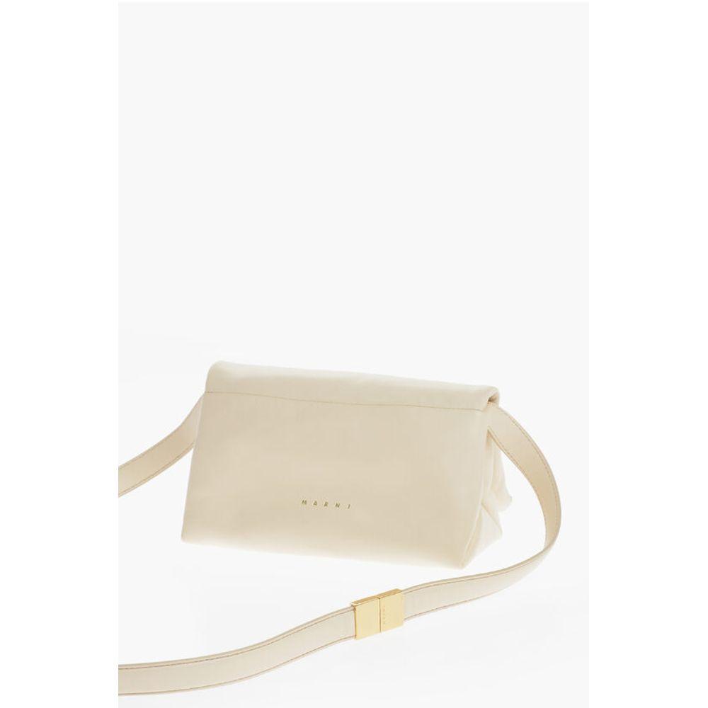 Marni Leather Crossbody Bag with Golden Women's Details
