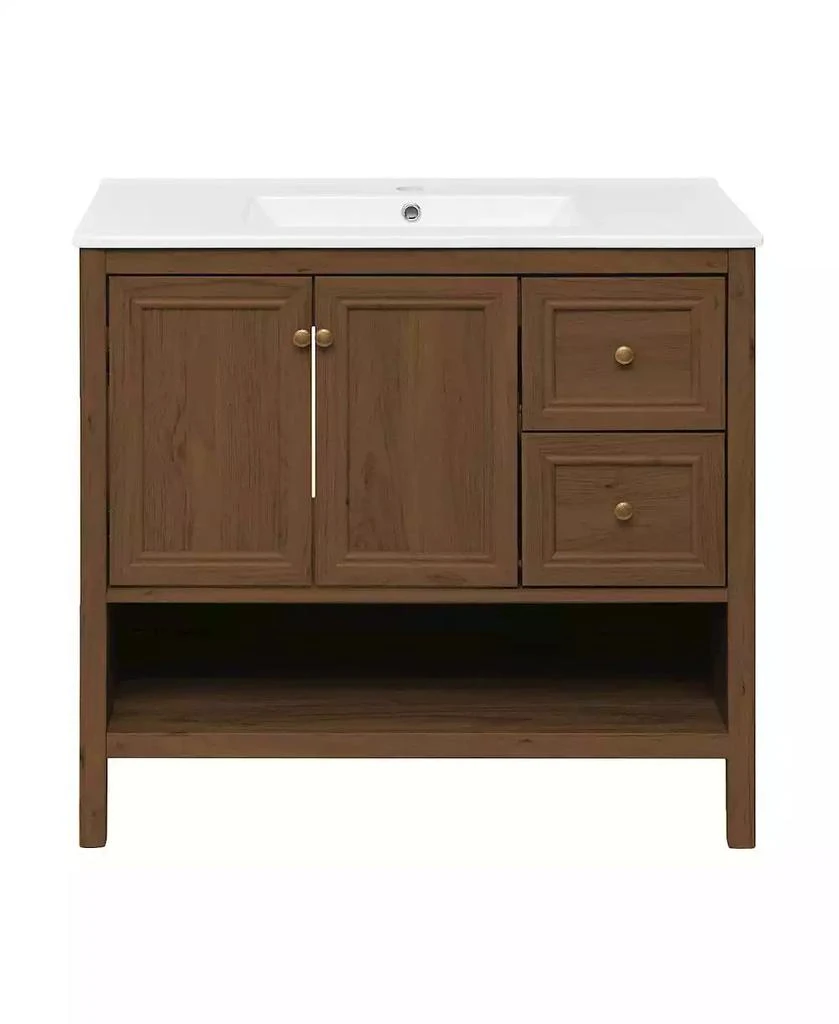 Swiss Madison Chateau 36" MDF Freestanding Bathroom Vanity with Sink Top