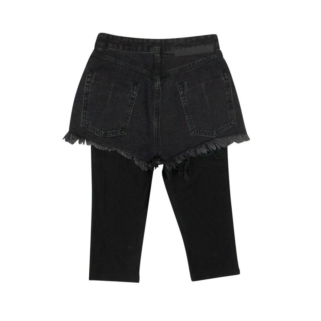 Unravel Project Reverse Shorts Laye Stretch Leggings - Black 2
