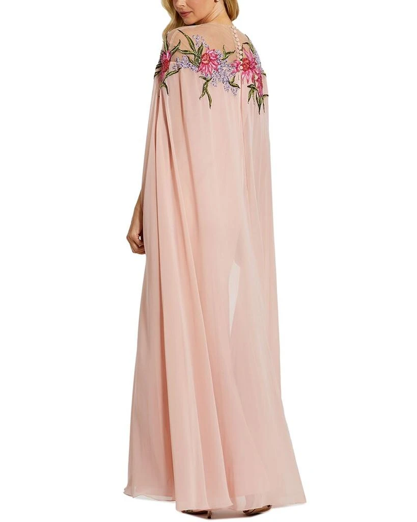 Mac Duggal Sheer Cape Gown 2