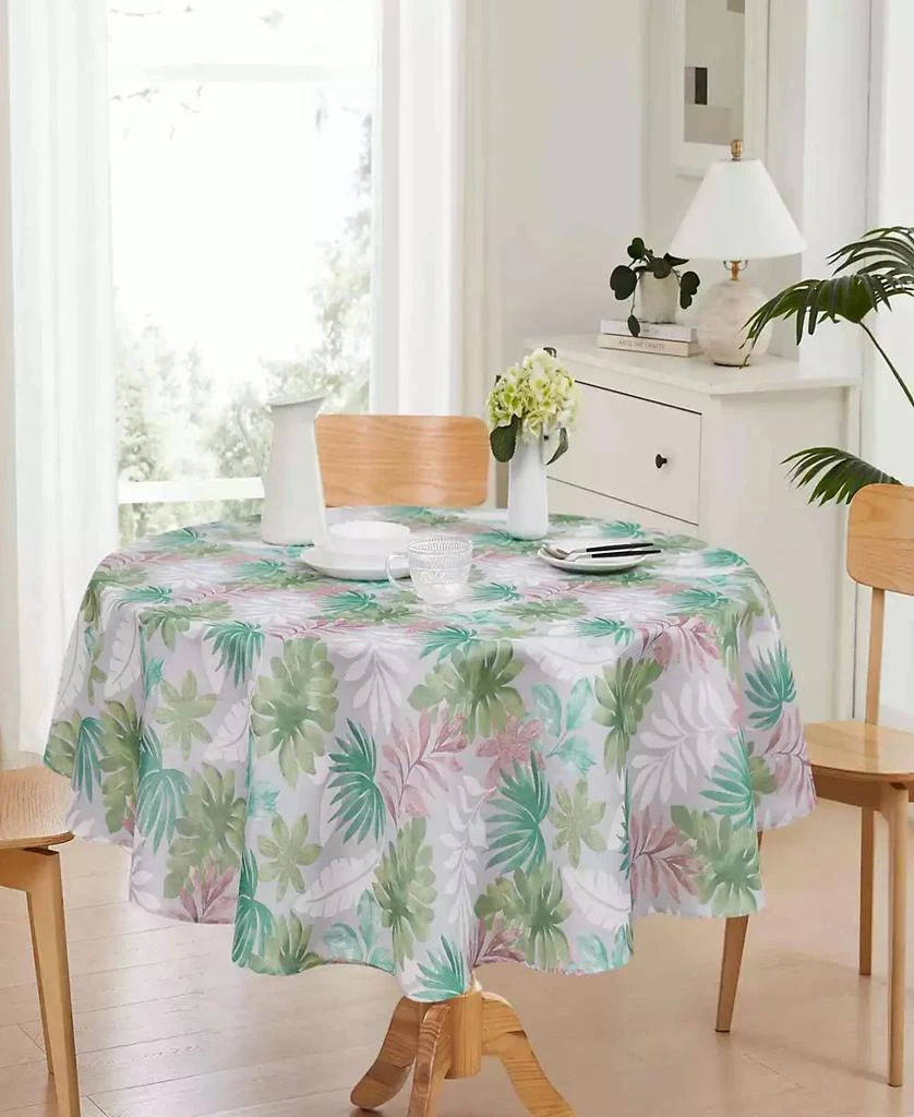 IZOD Cove Palm Water-Resistant Indoor and Outdoor Tablecloth, 60" x 84" Rectangle 5