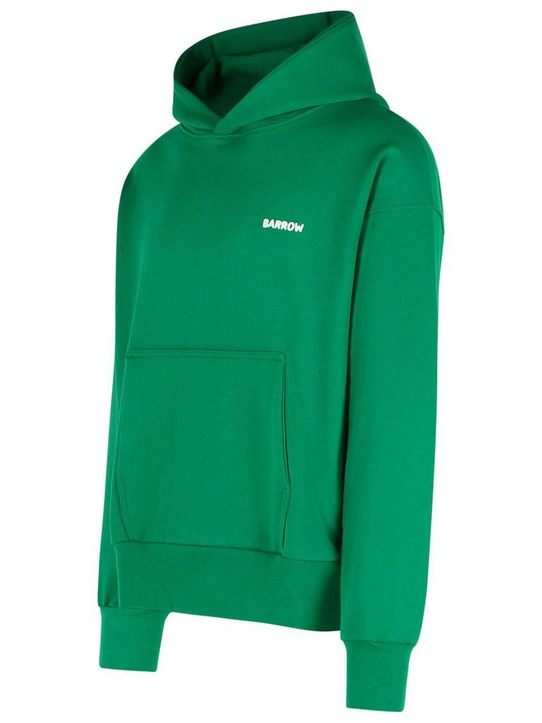 BARROW Barrow Green Cotton Sweatshirt 2