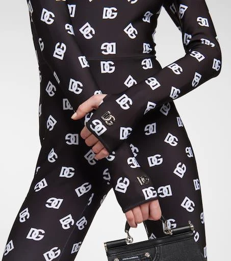 Dolce 
Gabbana Logo printed jersey jumpsuit 5