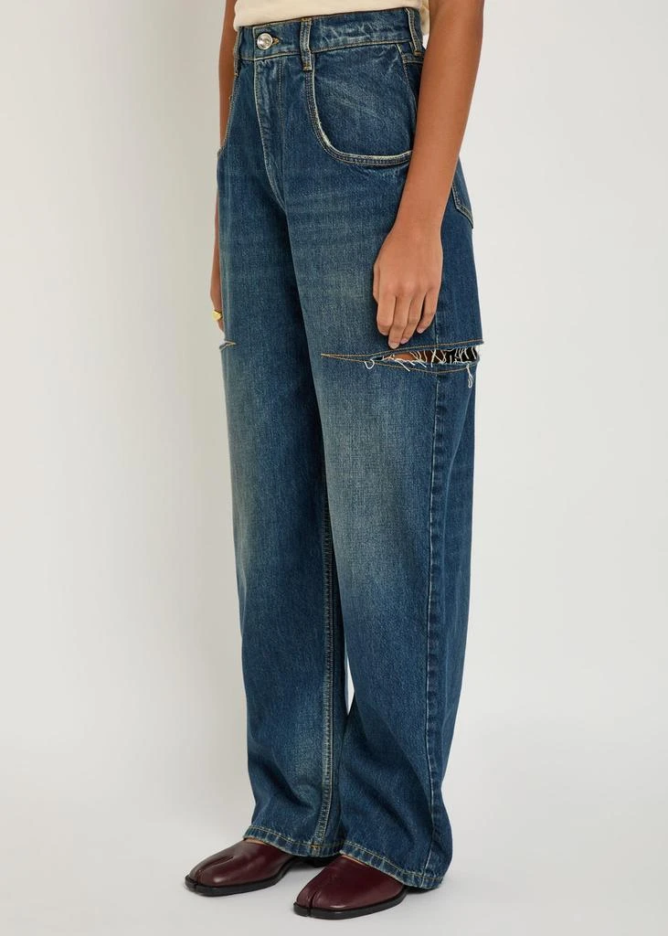 MAISON MARGIELA Ripped barrel-leg jeans 2