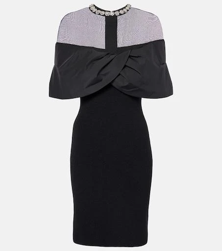 chinese dress ladies Maeve Black Mini Dress with Drop Hip Bubble Hem, Lace/Bow Appliqu and   The Thrifty Hippy