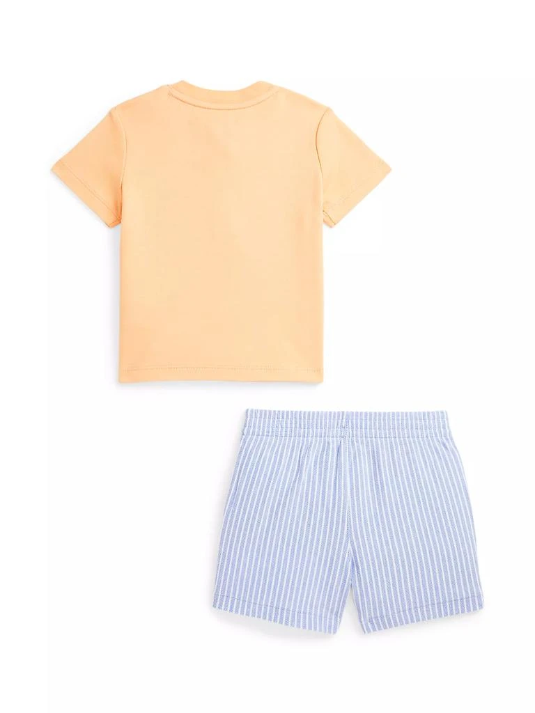 Ralph Lauren Baby Boy's Henley T-Shirt & Striped Shorts 2