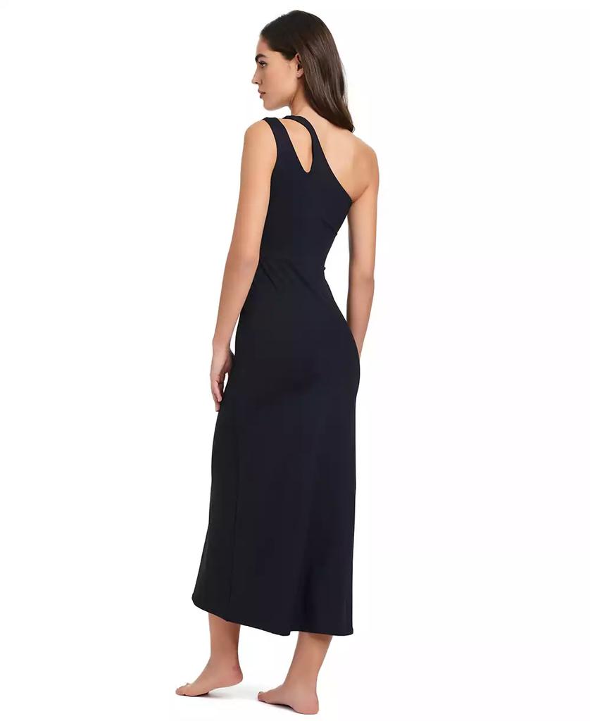 Red Carter Women's Asymmetrical Cut-Out Swim Cover-Up Dress