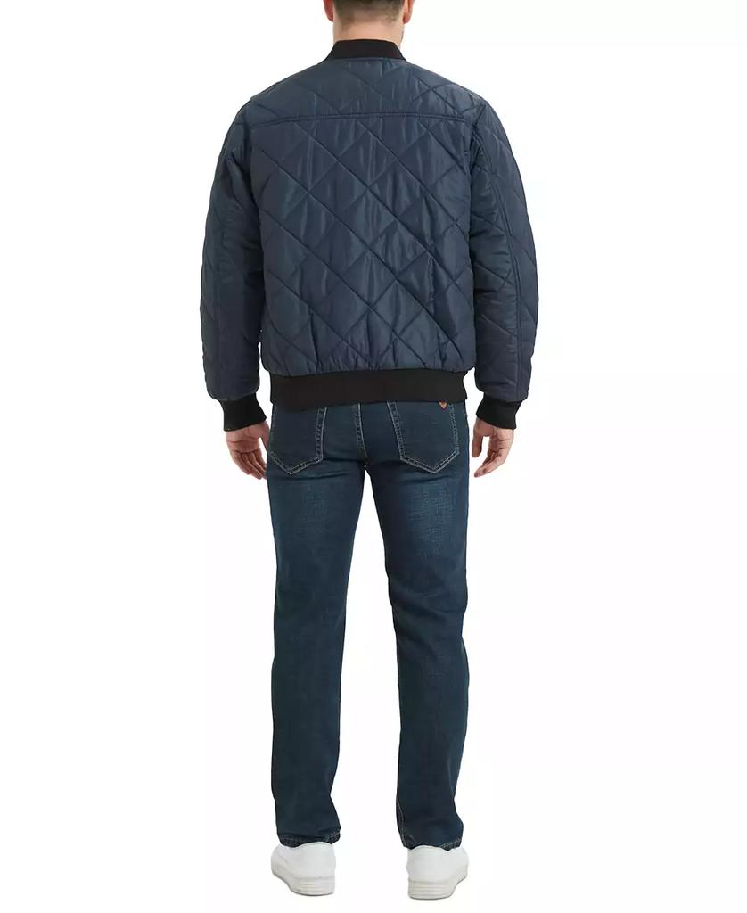 HAWKE & CO Men's Diamond Quilted Bomber Jacket