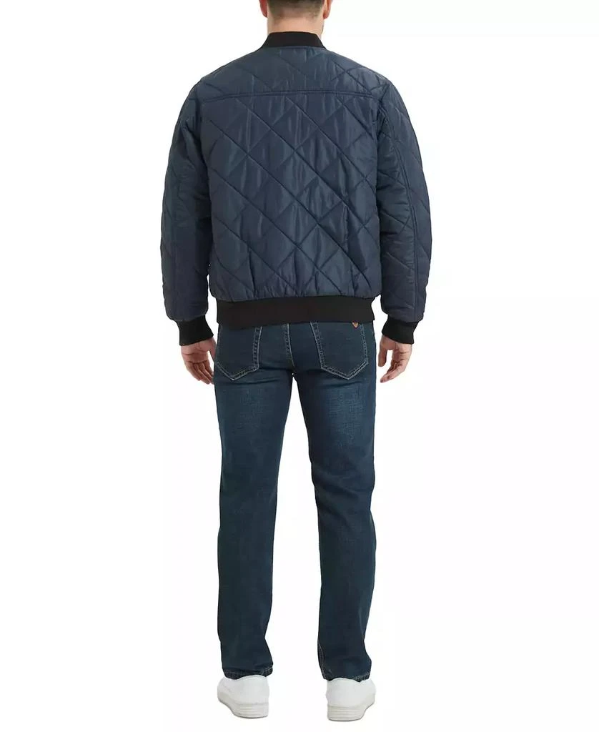 HAWKE & CO Men's Diamond Quilted Bomber Jacket 2