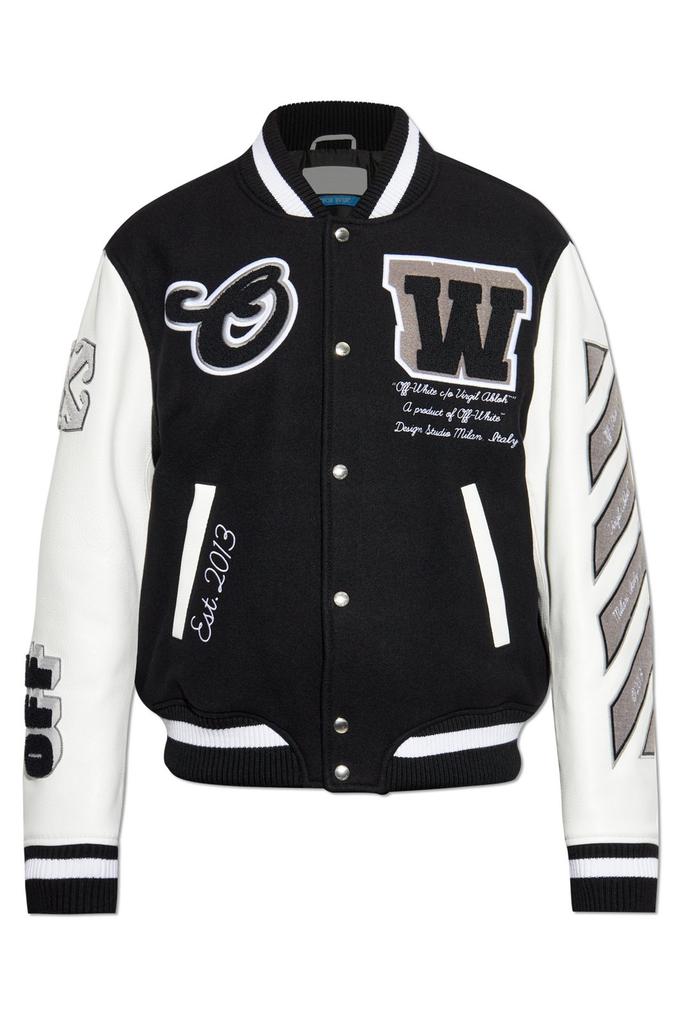 【関税＆送料込み】Off-White Varsity Jacket off-white-patch-detail-varsity
