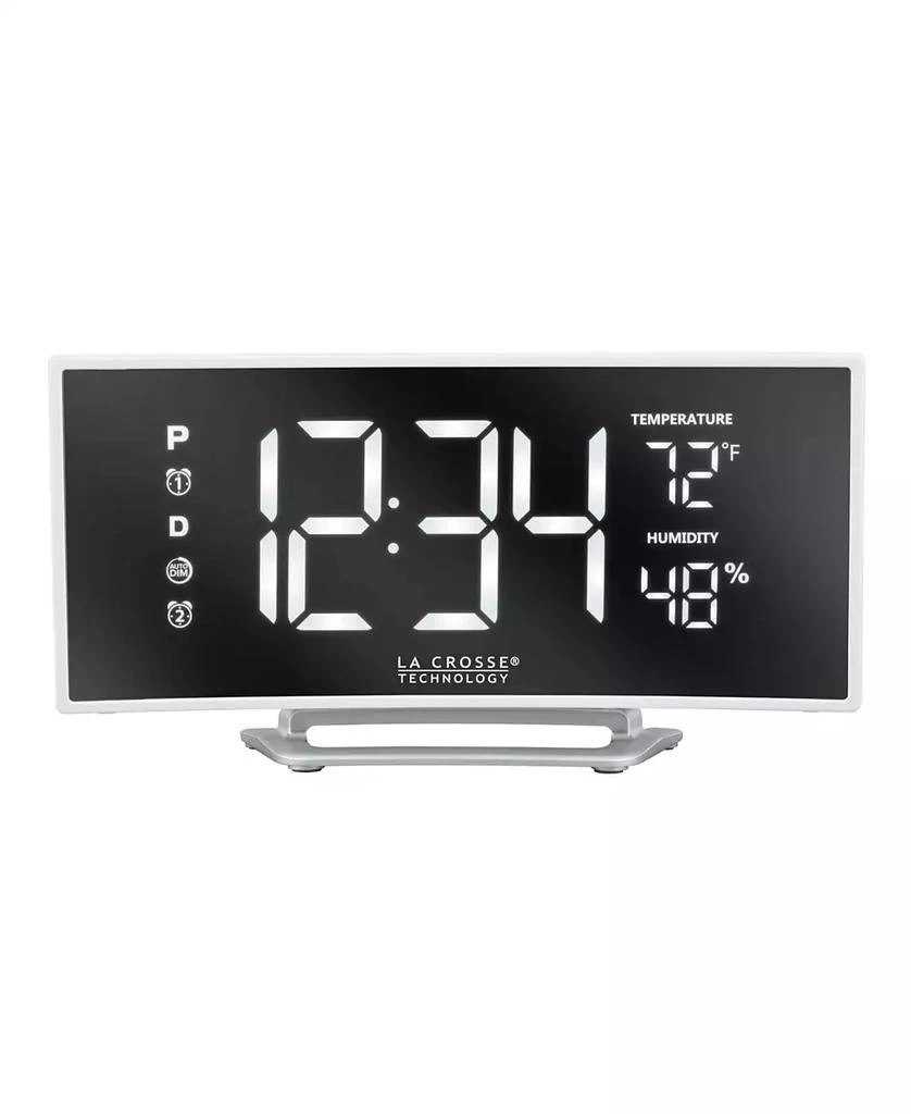 La Crosse Technology 602-249 Curved Mirror LED Alarm Clock