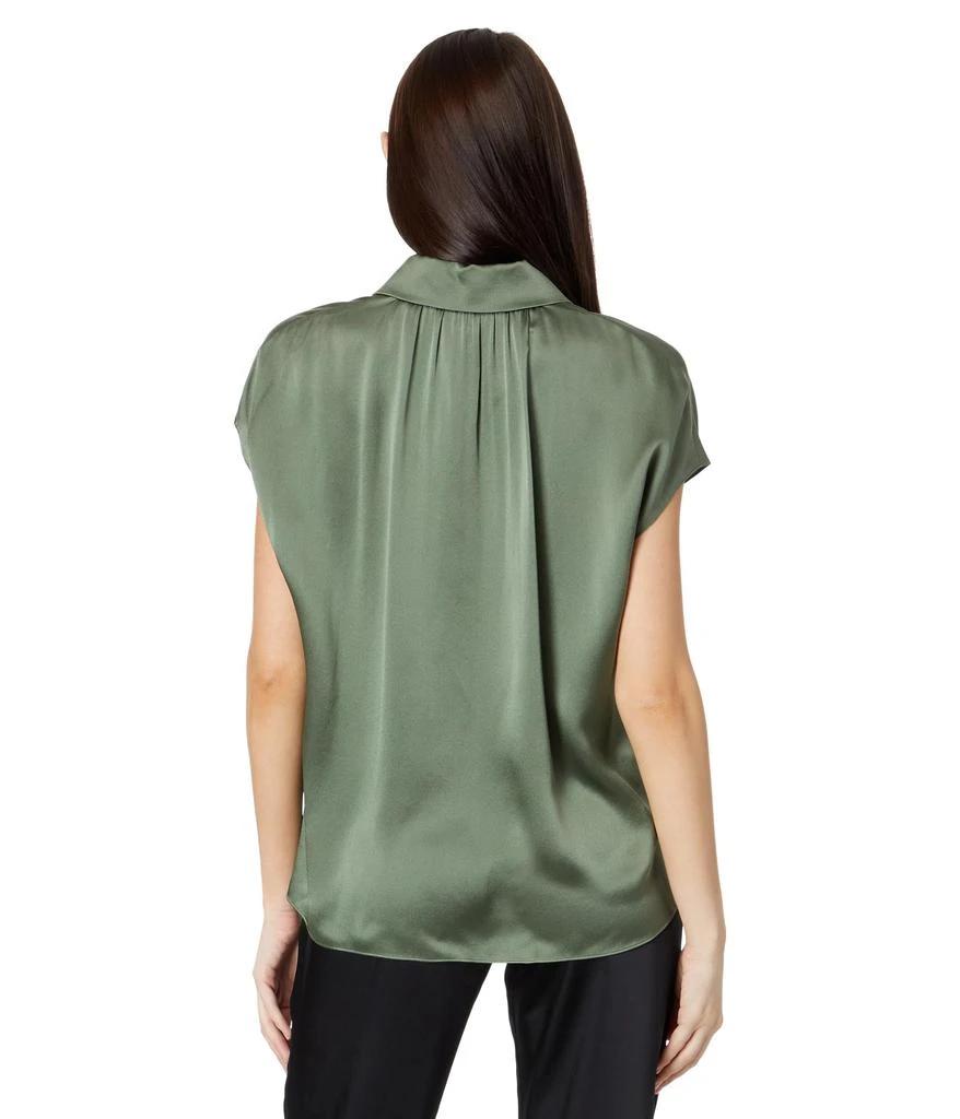Vince Cap Sleeve Ruched Back Blouse 2