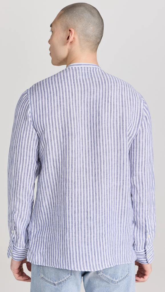 Officine Generale Gaston Linen Stripe Shirt 2