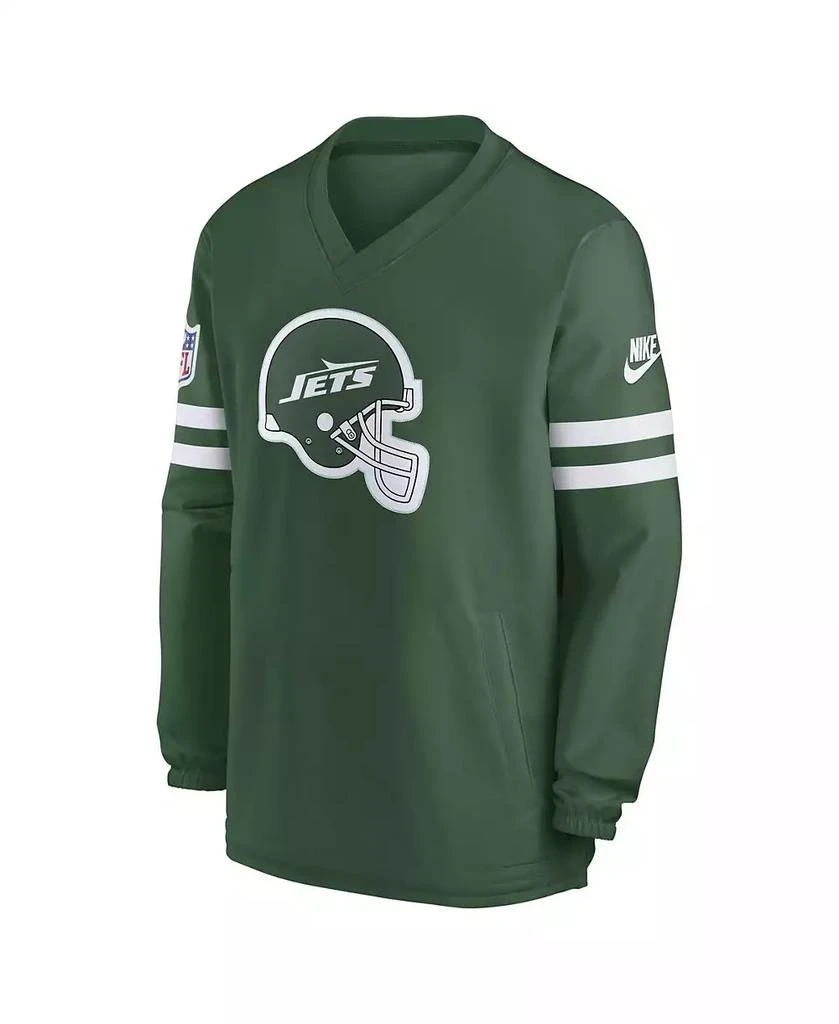 NIKE Men's Green New York Jets 2023 Sideline V-Neck Pullover Windshirt 2
