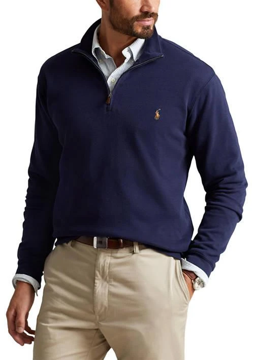 Ralph Lauren Ralph Lauren Big Tall Estate Rib Quarter Zip Pullover 1