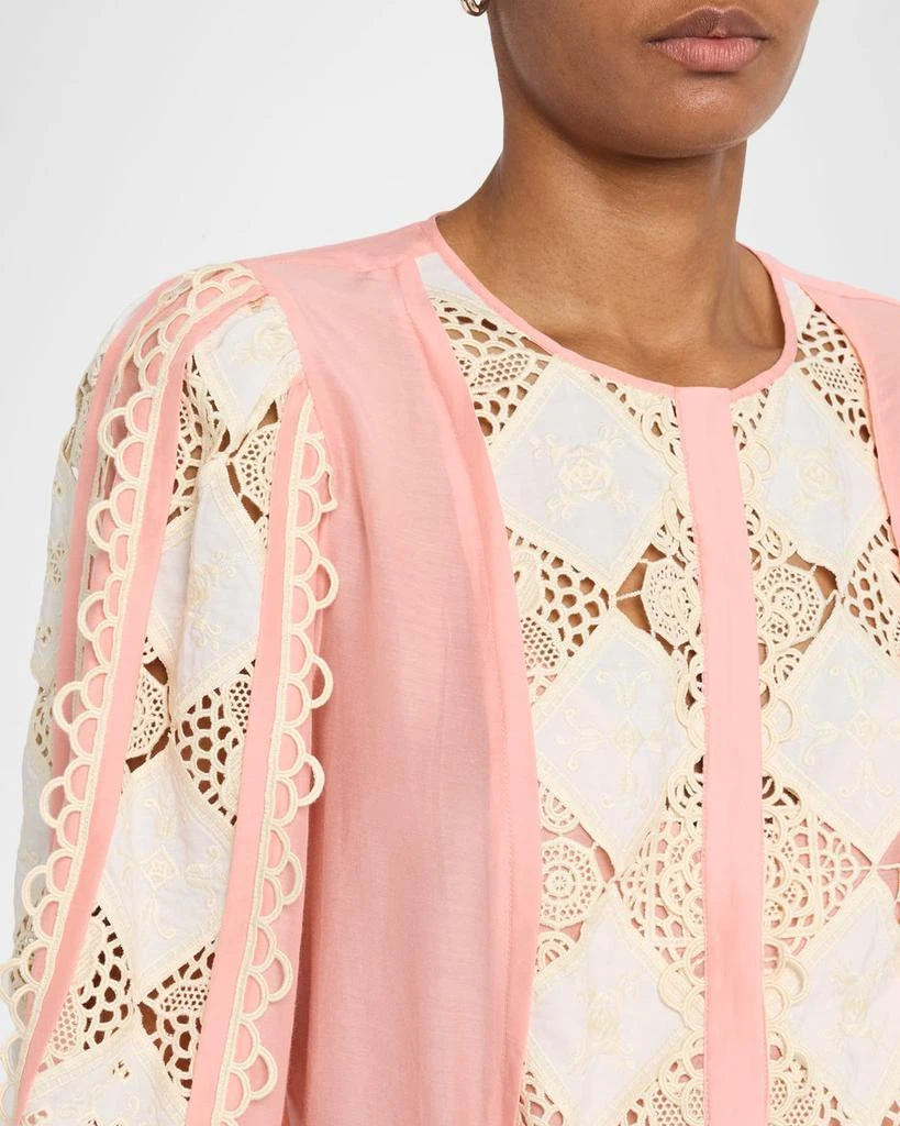Kobi Halperin Novi Lace-Embellished Blouse 5