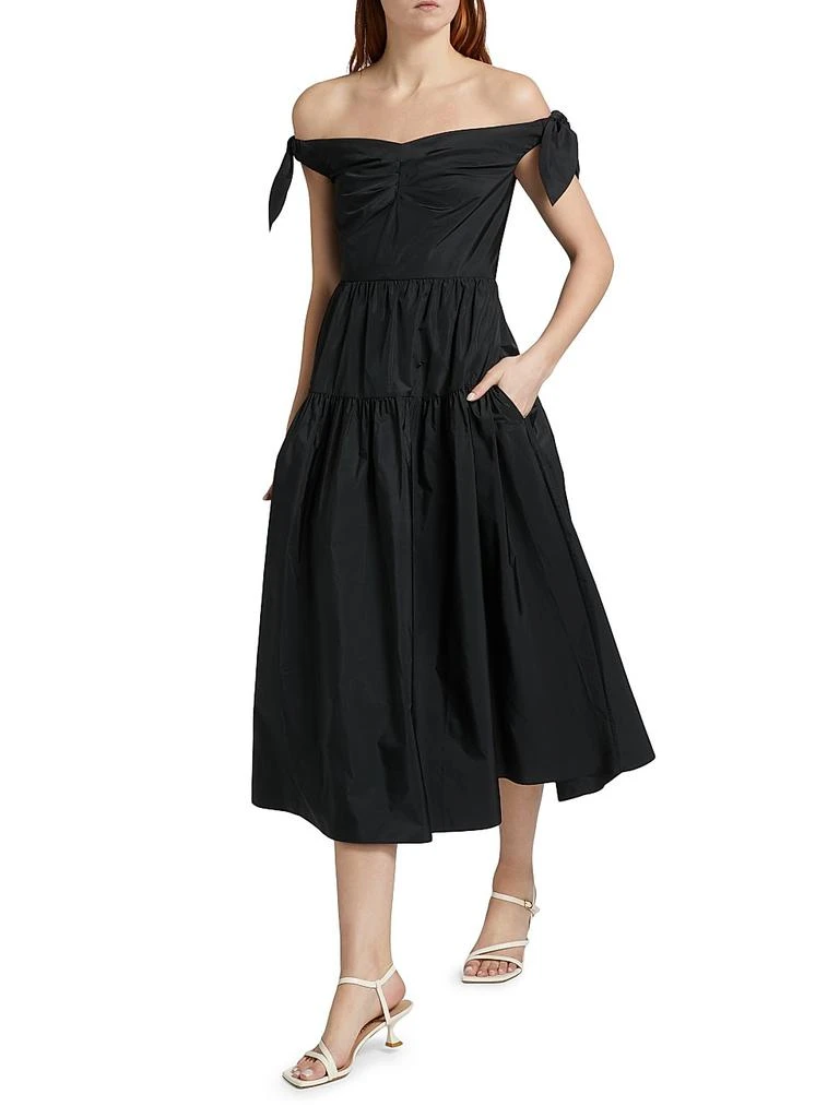 Tanya Taylor Ashland Off-the-Shoulder Cocktail Dress 2
