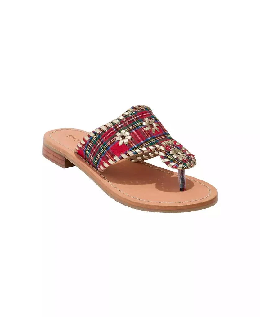 Jack Rogers Big Girls Jacks Gum Rubber Sole Flat Sandals 1