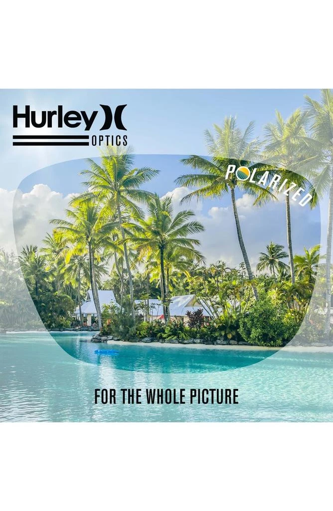 Hurley 59mm Polarized Round Sunglasses 3