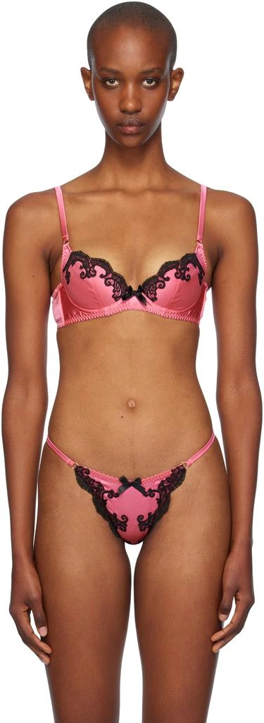 L'Agent by Agent Provocateur Pink & Black Molly Bra 1
