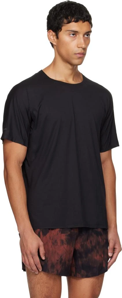 Y-3 Black Running Short Sleeve T-shirt 2