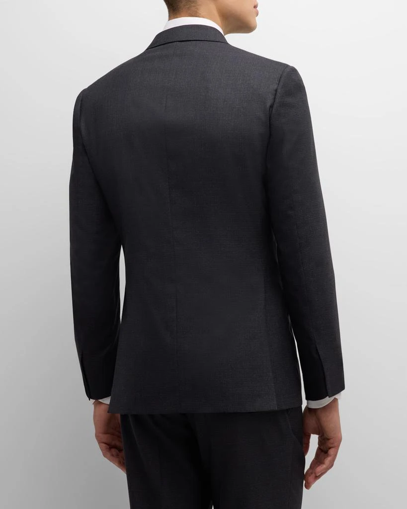 Brioni Men's Tonal Check Wool Suit 9