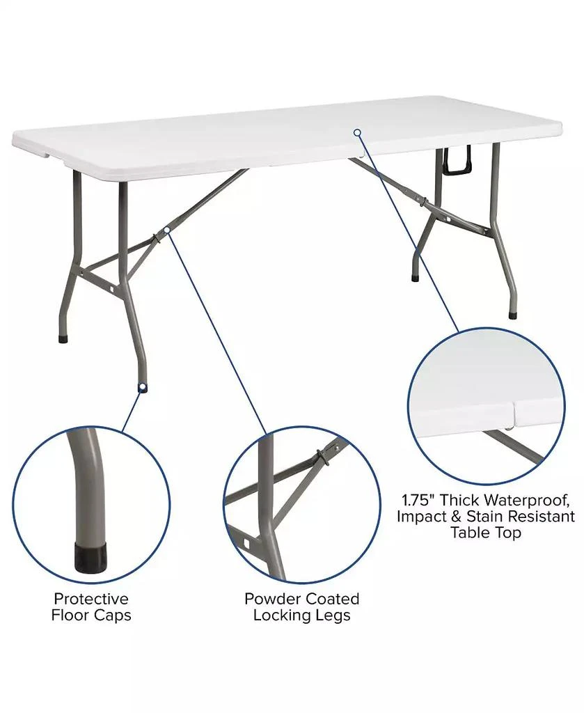 EMMA+OLIVER Outdoor Event/Tailgate Tent Set With Pop Up Event Canopy And Wheeled Case And Bi-Fold Table With Carrying Handle 2
