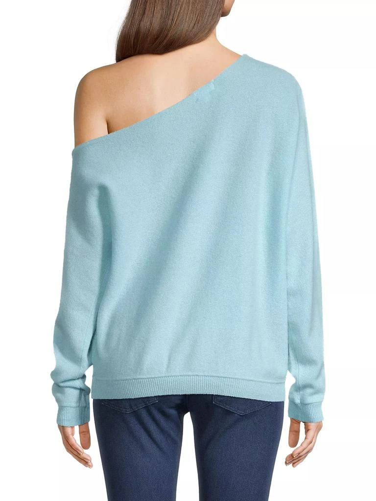 Minnie Rose One-Shoulder Cashmere Sweater 5