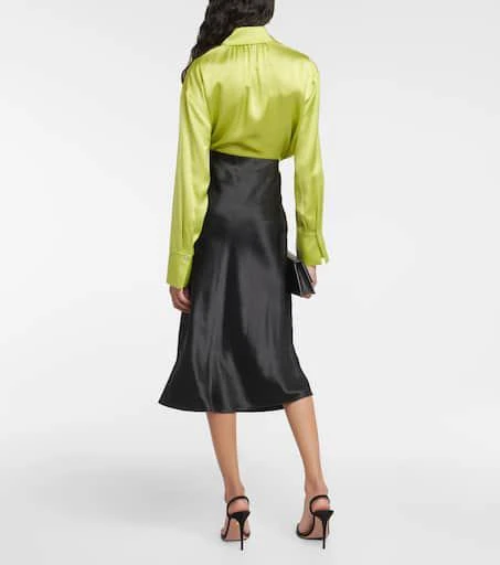 Vince Satin slip midi skirt 3