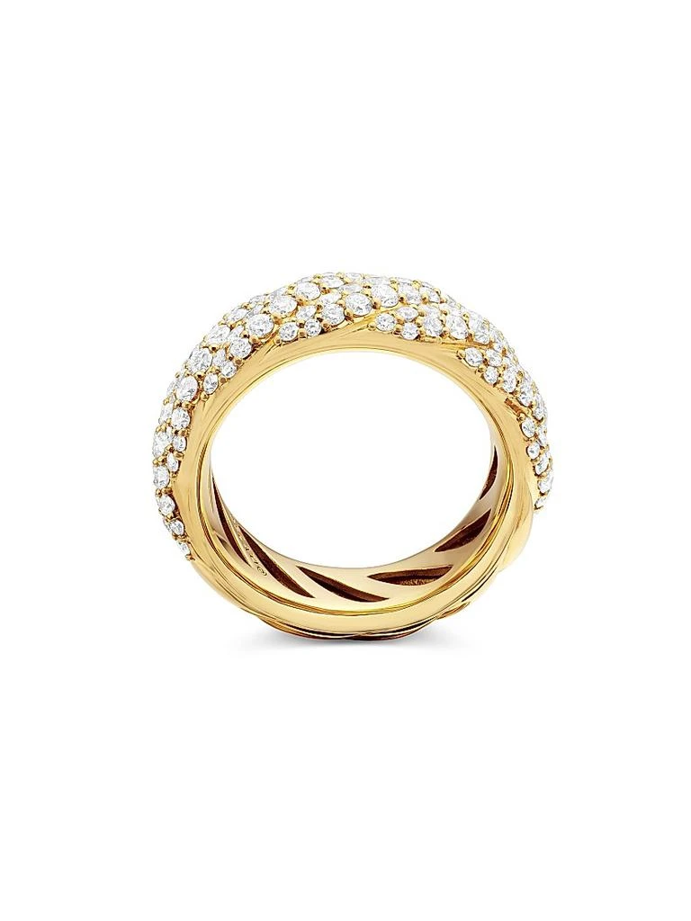 David Yurman Sculpted Cable Band Ring in 18K Yellow Gold 5