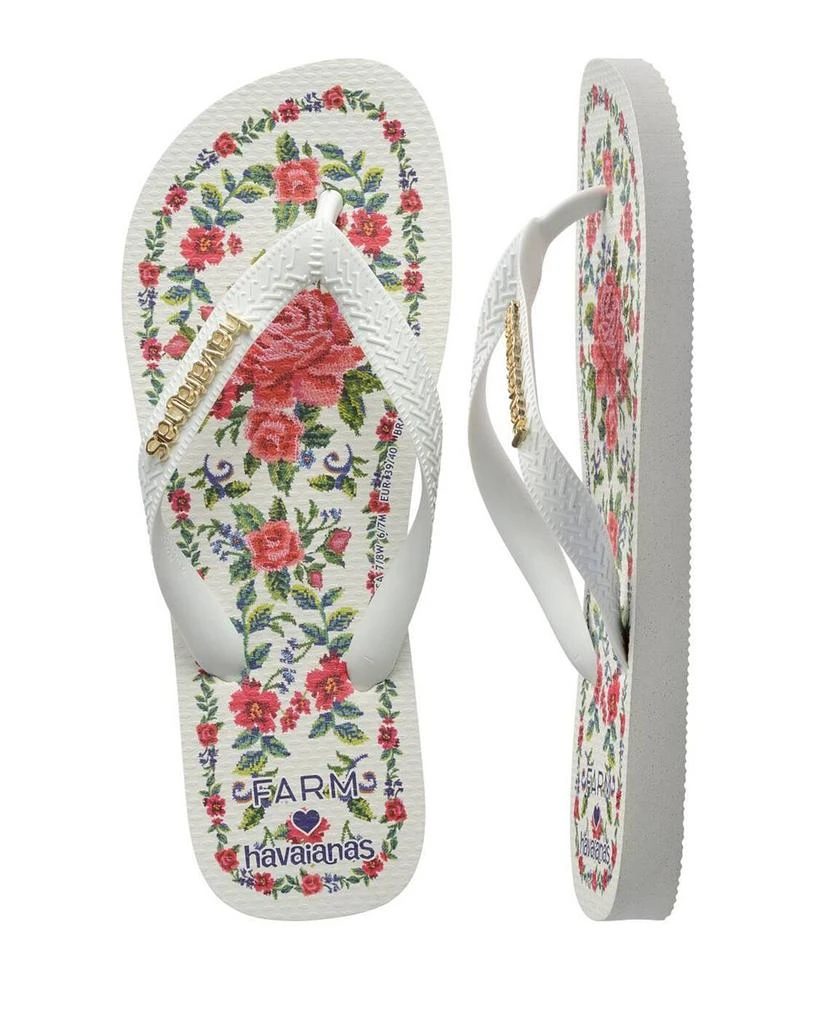Havaianas Women's Farm Flower Tapestry Flip Flop Sandals 5