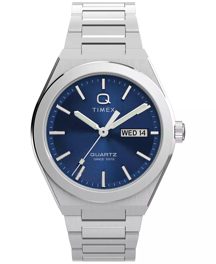 Timex Men
s Quartz Analog Silver-Tone Stainless Steel Watch, 39mm