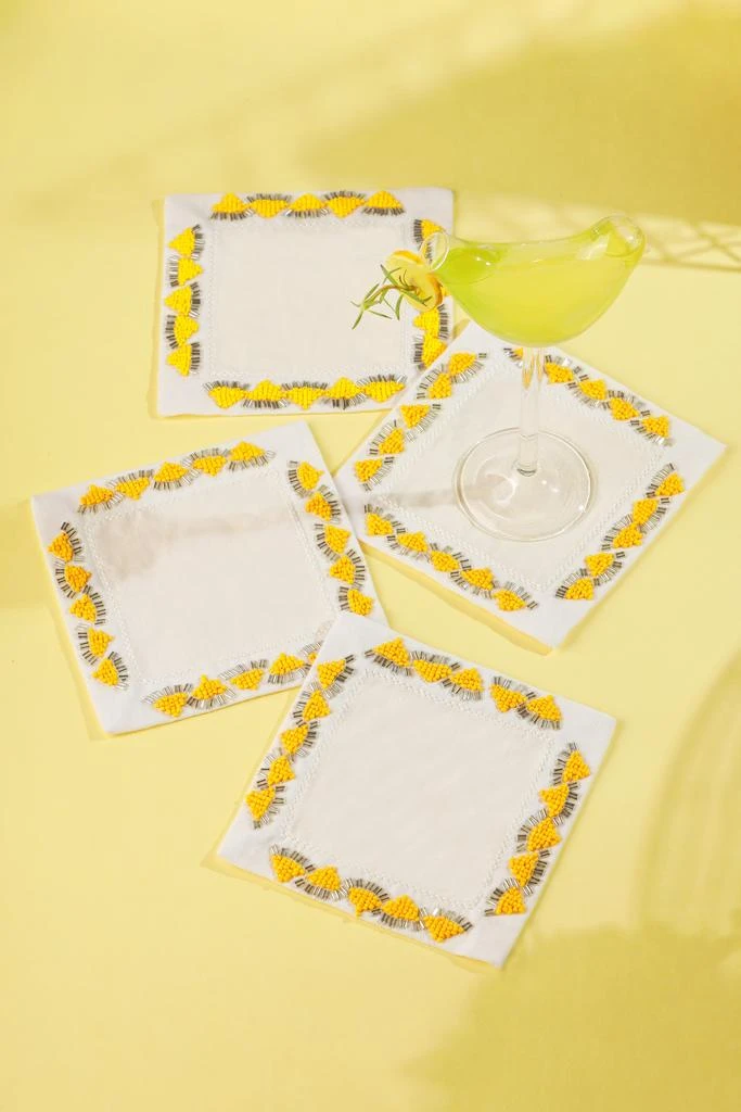 Tiramisu The Lyra Geometric Cocktail Napkins – Set of 4 2
