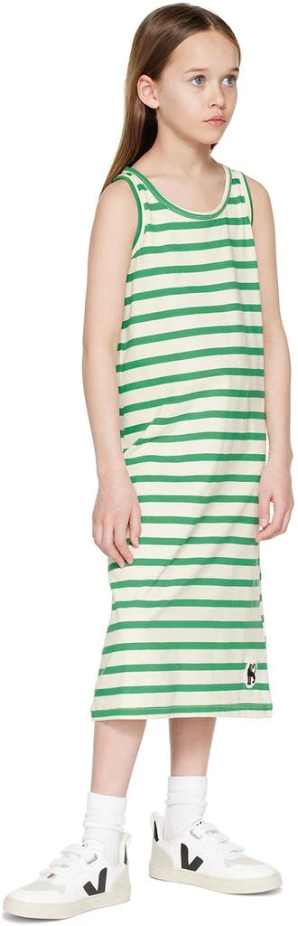 Mini Rodini Kids Green Panther Patch Dress 4