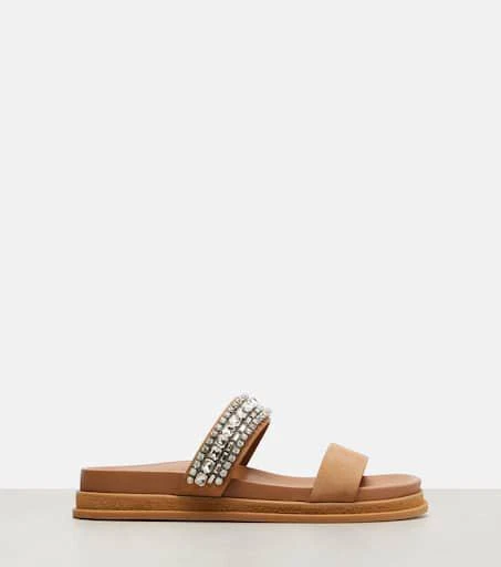 Jimmy Choo Jadi crystal-embellished suede slides 4