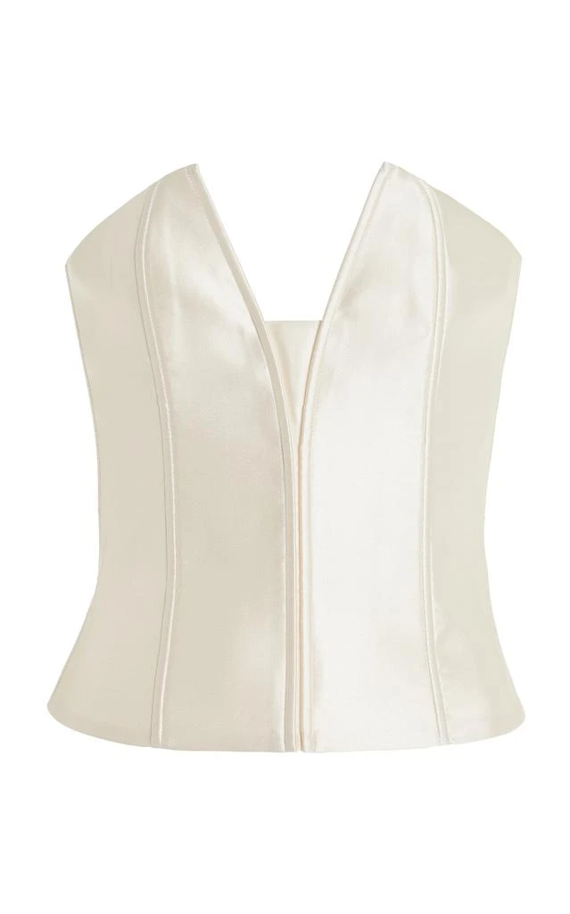 Anna October Anna October - Marianna Corseted Top - Ivory - L - Moda Operandi 1