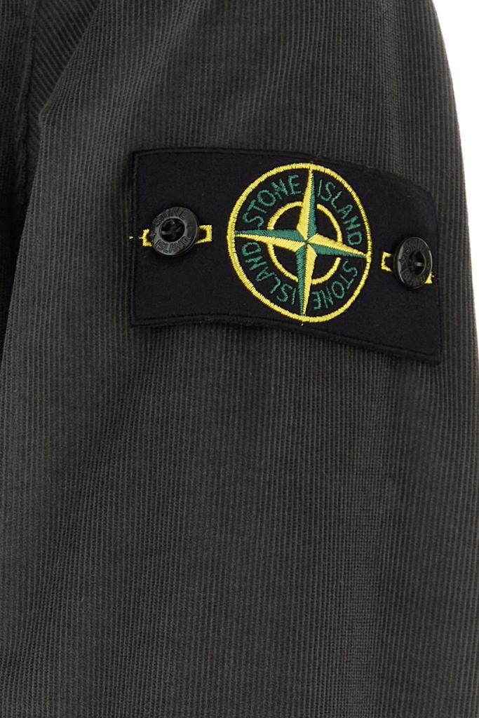 Stone Island Dark grey corduroy shirt