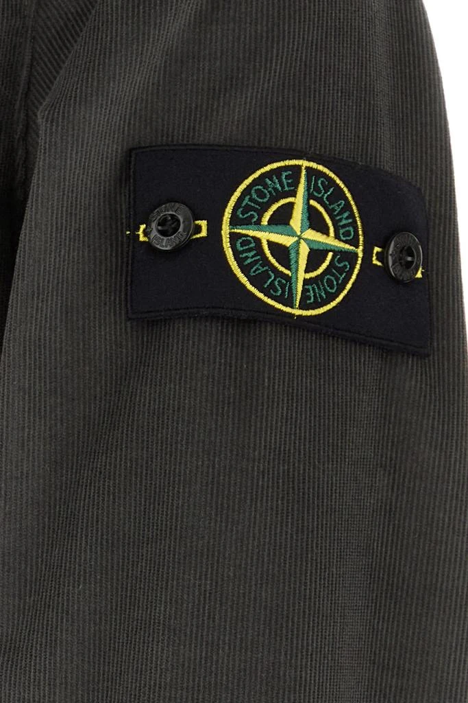 Stone Island Dark grey corduroy shirt 2