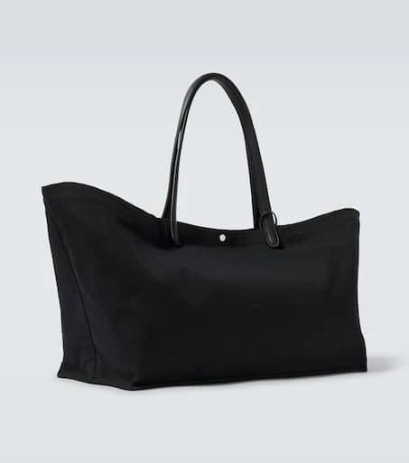 The Row Idaho XL leather-trimmed canvas tote bag 5