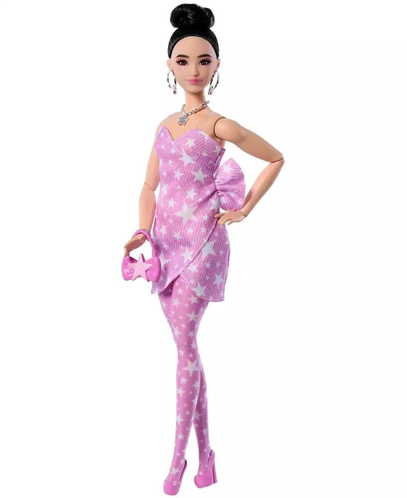 Barbie Deluxe Style Fashion Doll in Denim Star-Print Dress