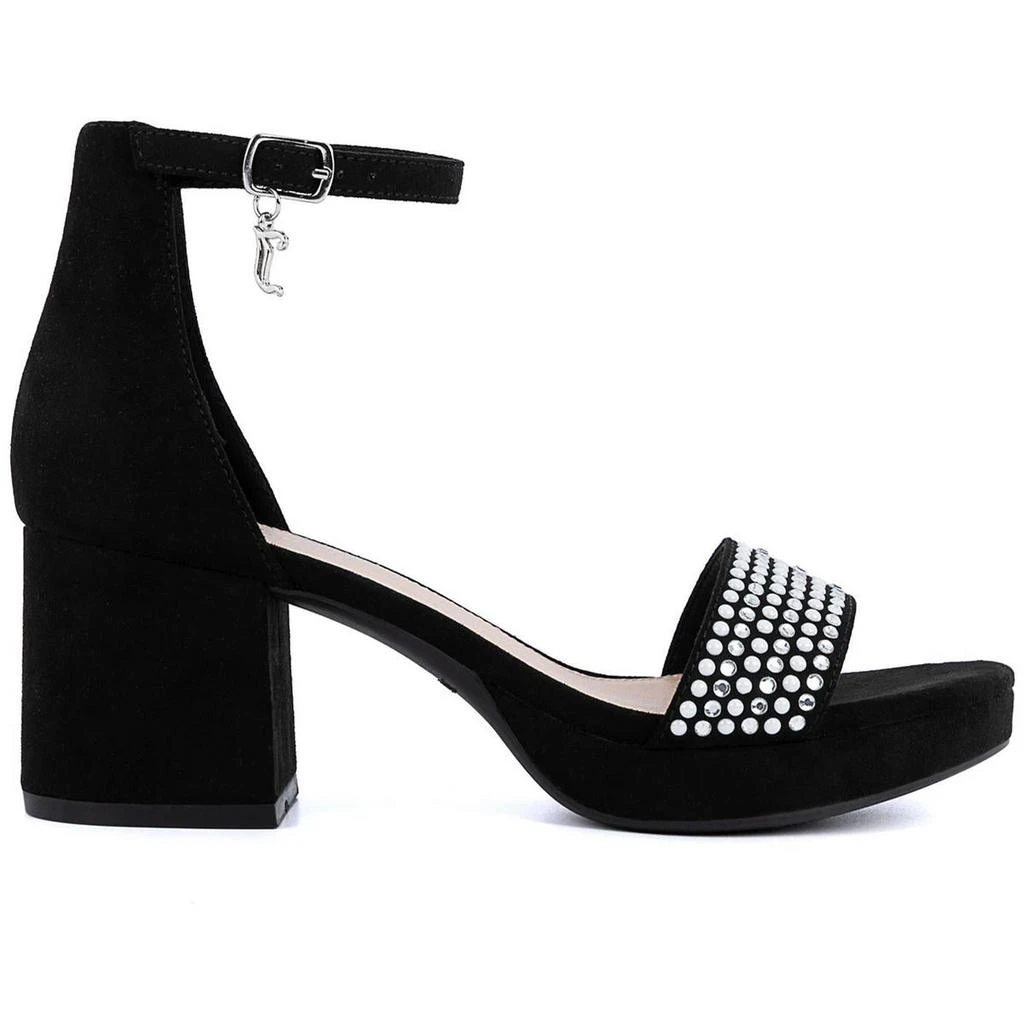 Juicy Couture Nelly Womens Ankle Strap Open Toe Block Heel 9