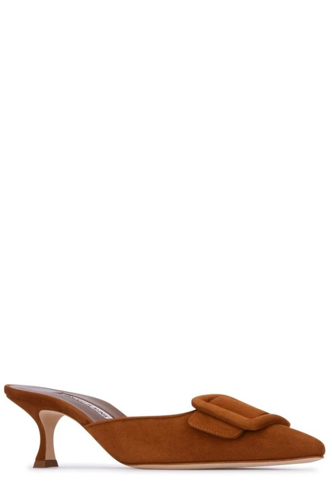 Manolo Blahnik Manolo Blahnik Maysale Buckle Detailed Mules 2