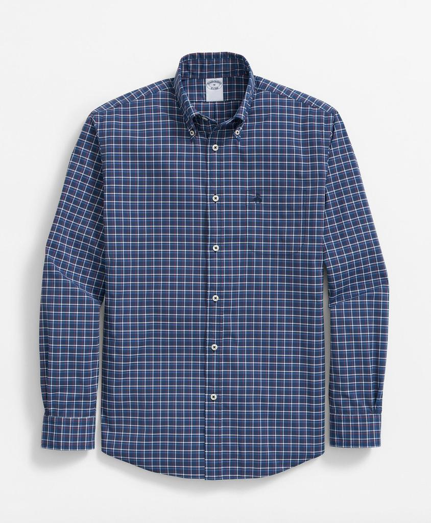 Brooks Brothers Performance Series Stretch Button-Down Collar, Graph Check Sport Shirt